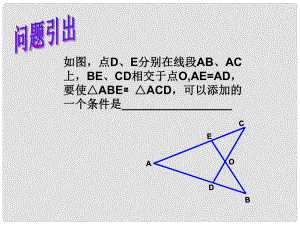 浙江省紹興縣成章中學(xué)七年級(jí)數(shù)學(xué)下冊(cè) 第1章 全等三角形復(fù)習(xí)課件 浙教版