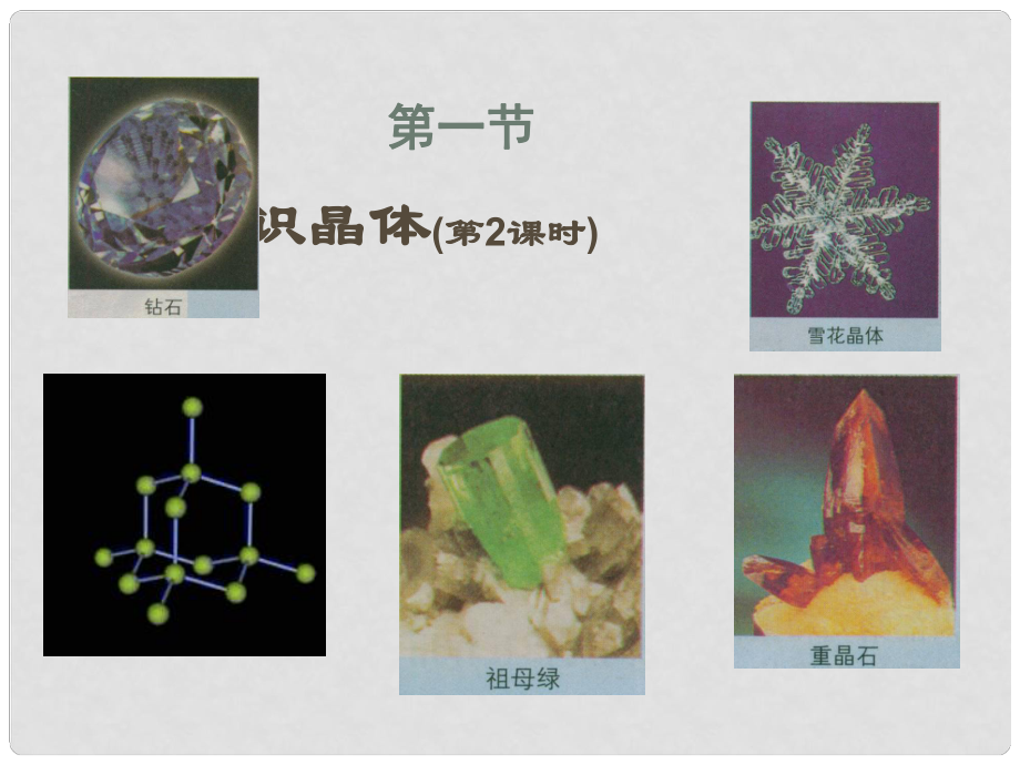 高中化學(xué)：第1節(jié)《認(rèn)識(shí)晶體》課件（新人教版選修3）_第1頁(yè)