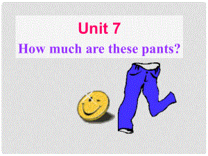 河北省石家莊市平山縣外國語中學(xué)七年級英語下學(xué)期 Unit 7 How much are these pant Section B Period 1課件 人教新目標(biāo)版