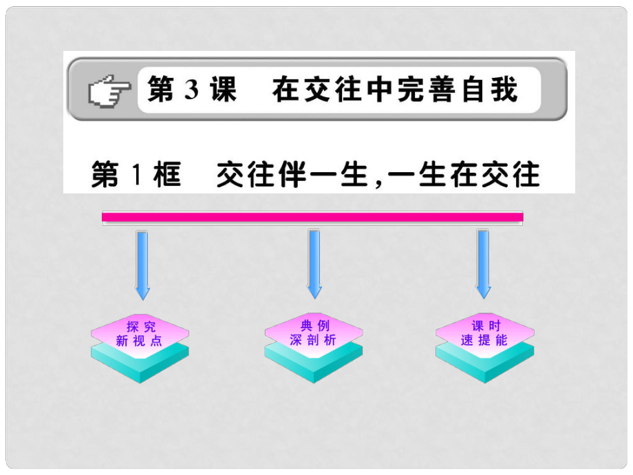 山东省1011版八年级政治上册 2.3.1 交往伴一生一生在交往课件 人民版_第1页