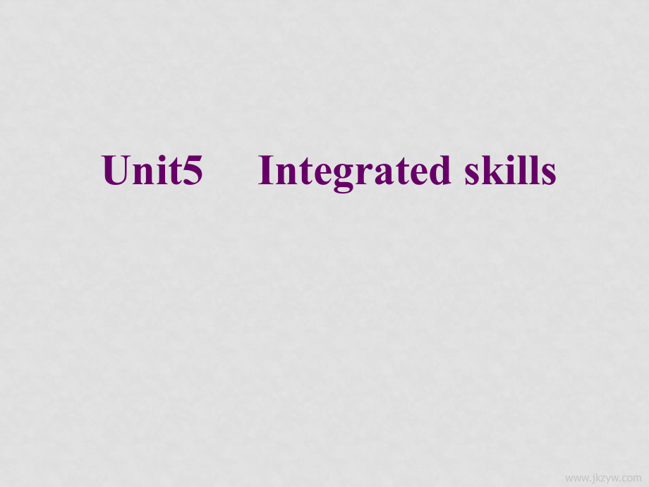 七年級英語7B Unit 5 Integrated skills課件牛津版_第1頁