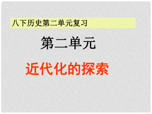 中考?xì)v史第一輪復(fù)習(xí) 2近代化的探索課件 人教新課標(biāo)版