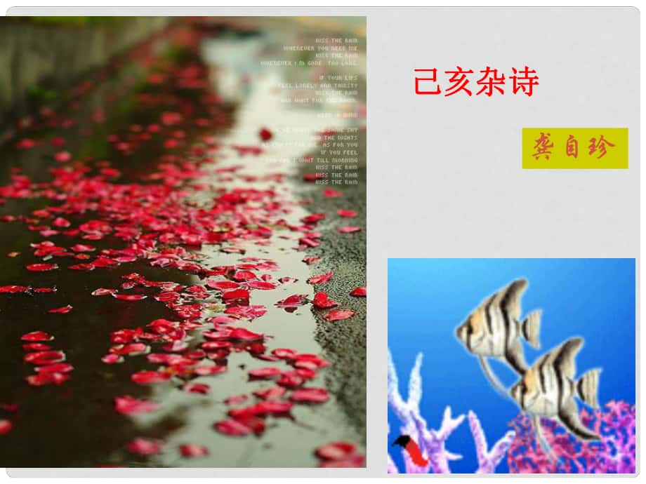 江蘇省無(wú)錫市八年級(jí)語(yǔ)文上冊(cè) 第三單元 誦讀欣賞 己亥雜詩(shī)課件 蘇教版_第1頁(yè)