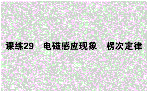 高考物理 全程刷題訓(xùn)練 課練29 課件