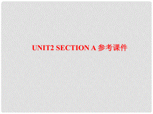 河南省鄭州市第九十六中七年級(jí)英語(yǔ) 《Unit2 Section A》課件 外研版