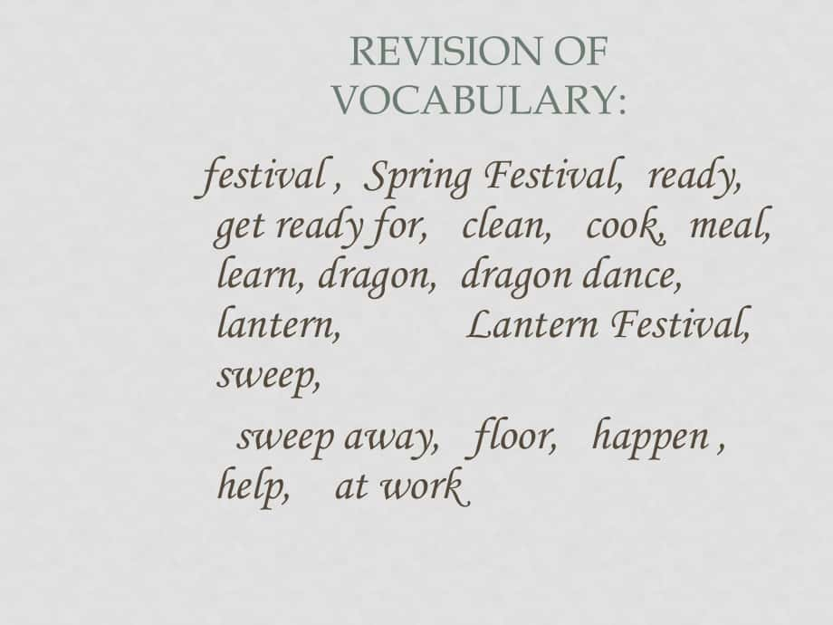 七年級英語下冊：Module 2 Unit2 What traditions do you have at the Spring Festival課件外研版_第1頁