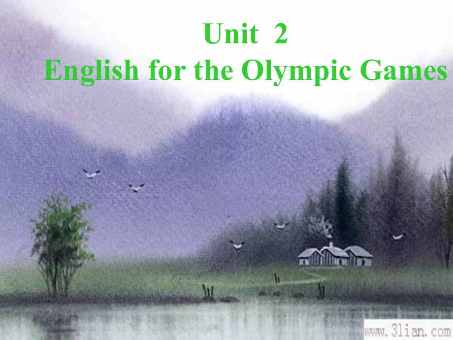 七年級英語下冊：Module 6 Unit 2 English for the Olympic Games課件（外研版）_第1頁