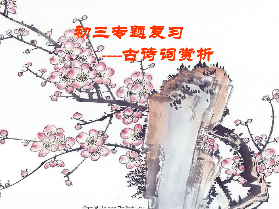 中考語(yǔ)文專(zhuān)題輔導(dǎo) 古詩(shī)詞閱讀欣賞課件_第1頁(yè)