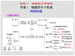 高考二輪專題復(fù)習(xí) 第一部分專題一 1細(xì)胞的分子組成課件