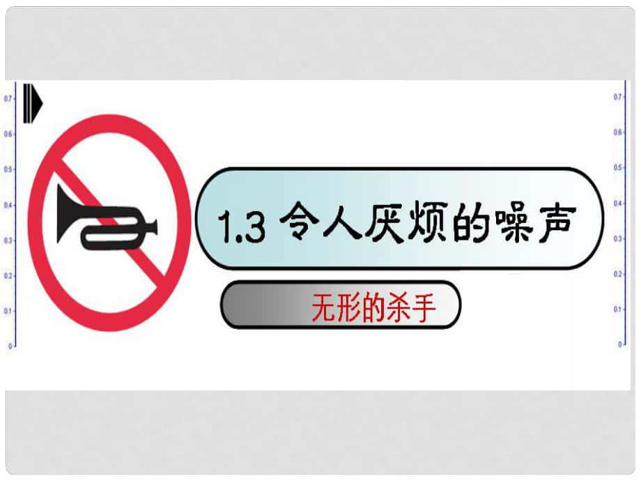 江蘇省太倉(cāng)市第二中學(xué)八年級(jí)生物下冊(cè) 1.3 令人厭煩的噪聲課件 人教新課標(biāo)版_第1頁(yè)