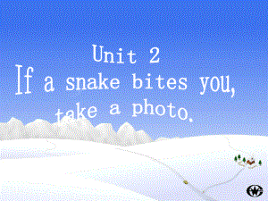 八年級英語下Module 4 New technology Unit 2 If a snake bites you,take a photo課件外研版