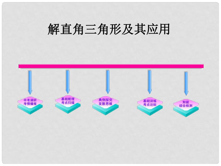 山东省宁津县育新中学九年级数学 《锐角三角函数》复习课件_第1页