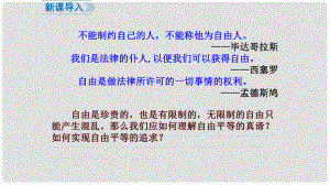 廣東省河源市八年級道德與法治下冊 第四單元 崇尚法治精神 第七課 尊重自由平等 第1框 自由平等的真諦課件課件 新人教版