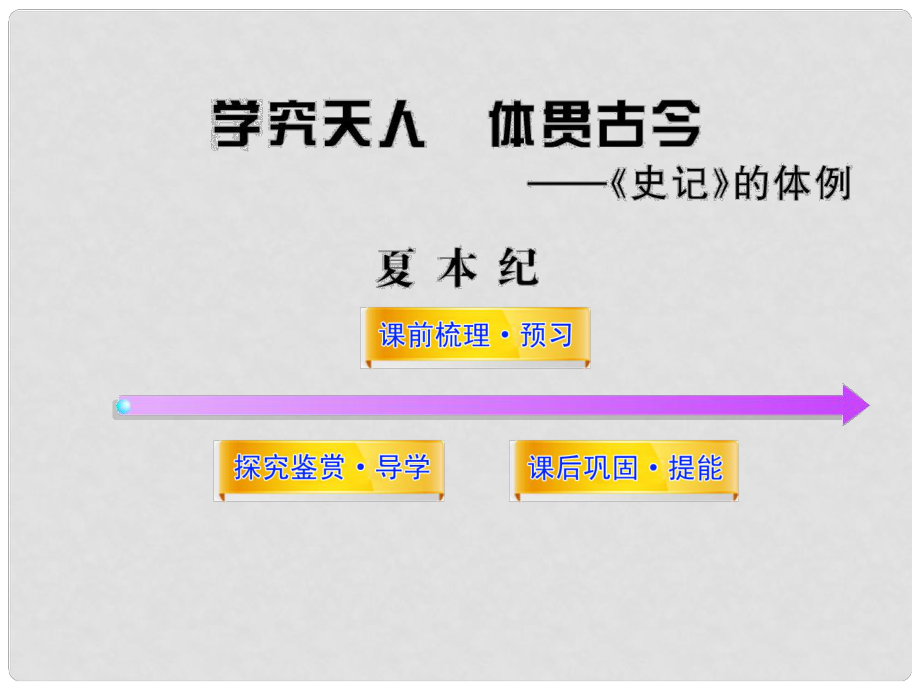 1112版高中語文課時講練通配套課件 《夏本紀》蘇教版選《史記選讀》_第1頁