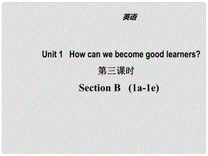 山東省濱州市惠民縣皂戶李鎮(zhèn)九年級(jí)英語(yǔ)全冊(cè) Unit 1 How can we become good learners（第3課時(shí)）課件 （新版）人教新目標(biāo)版