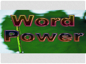 高三英语高考二轮复习：《Wordpower》(课件)牛津版 新课标