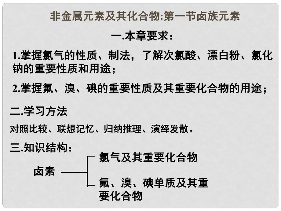 浙江省溫州市嘯中學(xué)高一化學(xué) 第13、14講氯氣、鹵素復(fù)習(xí)課件_第1頁