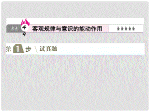 高考政治一輪復(fù)習(xí)（A版）第4部分 生活與哲學(xué) 專(zhuān)題十四 探索世界與追求真理 考點(diǎn)49 客觀規(guī)律與意識(shí)的能動(dòng)作用課件 新人教版