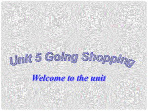 江蘇省連云港市田家炳中學(xué)七年級(jí)英語(yǔ) 第7單元Unit5 Going shopping Welcome to the Unit課件 人教新目標(biāo)版