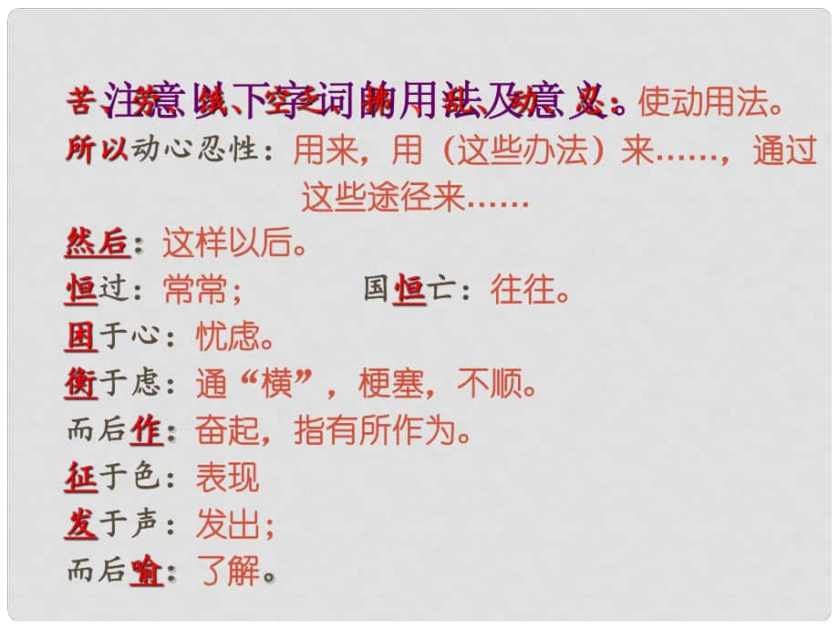 广东省汕头市九年级语文下册 18生于忧患死于安乐课件 （新版）新人教版_第1页