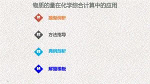 高考化學(xué)總復(fù)習(xí) 第1章 化學(xué)計(jì)量在實(shí)驗(yàn)中的應(yīng)用 學(xué)案一 解答Ⅱ卷中化學(xué)計(jì)算題的常用方法 考點(diǎn)指導(dǎo)3 物質(zhì)的量在化學(xué)綜合計(jì)算中的應(yīng)用考點(diǎn)課件 新人教版