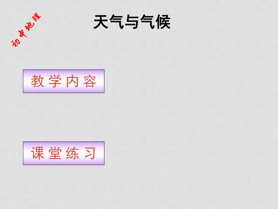 七年級(jí)地理上冊(cè) 41 天氣和氣候課件 湘教版_第1頁(yè)