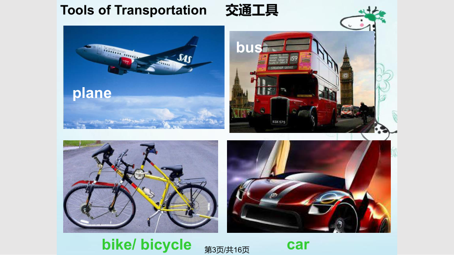 transportation交通工具英語講解ppt課件_第3頁