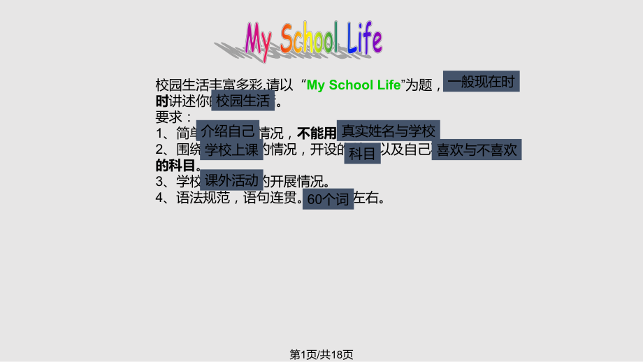 My School LifePPT課件_第1頁(yè)