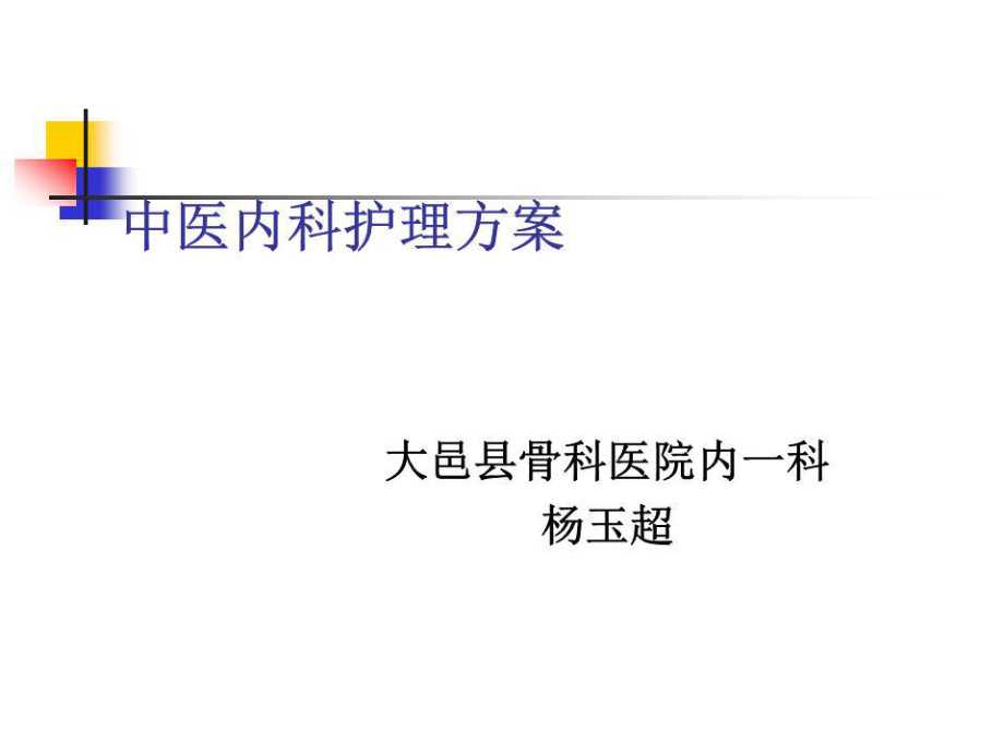 《中医内科护理方案》PPT课件.ppt_第1页