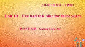 八年級(jí)英語(yǔ)下冊(cè) Unit 10 I've had this bike for three years寫(xiě)作—Section B(3a-3b)習(xí)題 （新版）人教新目標(biāo)版