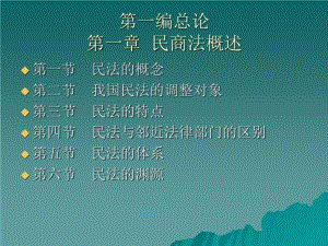 《民商法概述》PPT課件.ppt