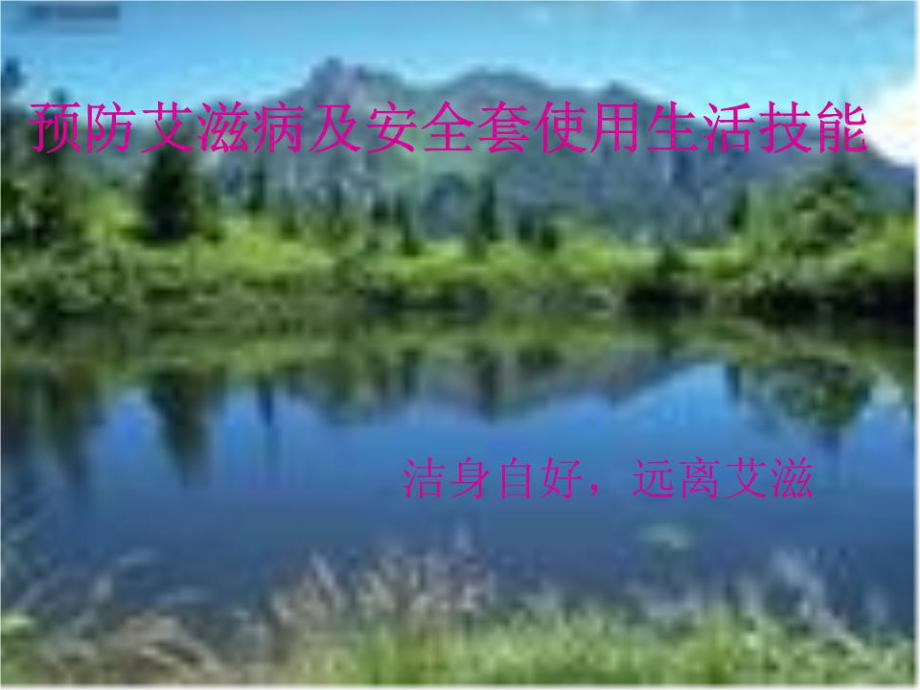 《潔身自好遠(yuǎn)離艾滋》PPT課件.ppt_第1頁