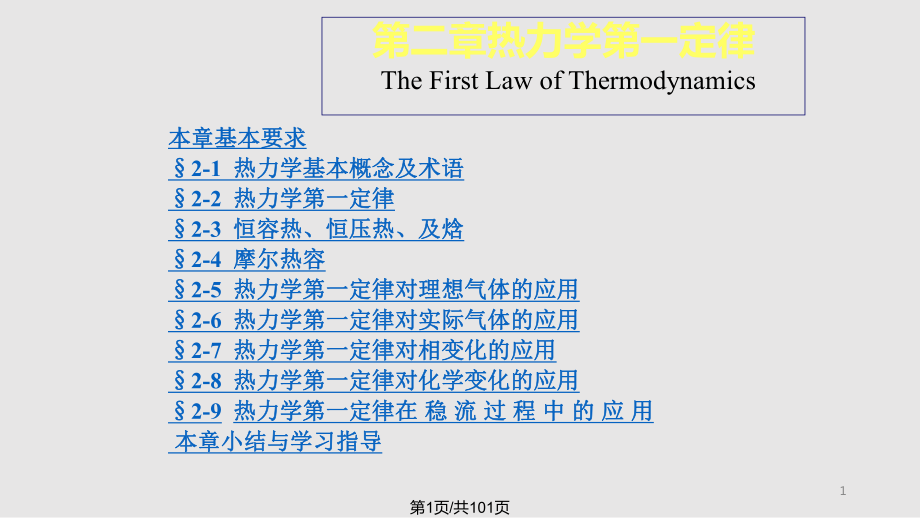 熱力學第一定律08 9PPT課件_第1頁