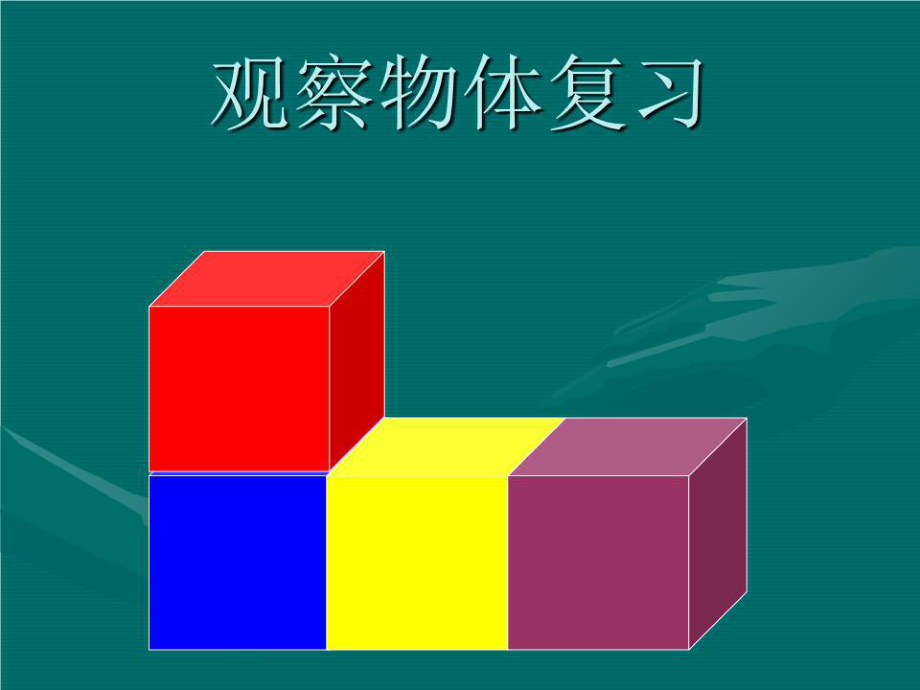 《观察物体复习》PPT课件.ppt_第1页