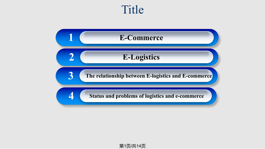 电子商务和电子物流全英文PPT课件_第1页