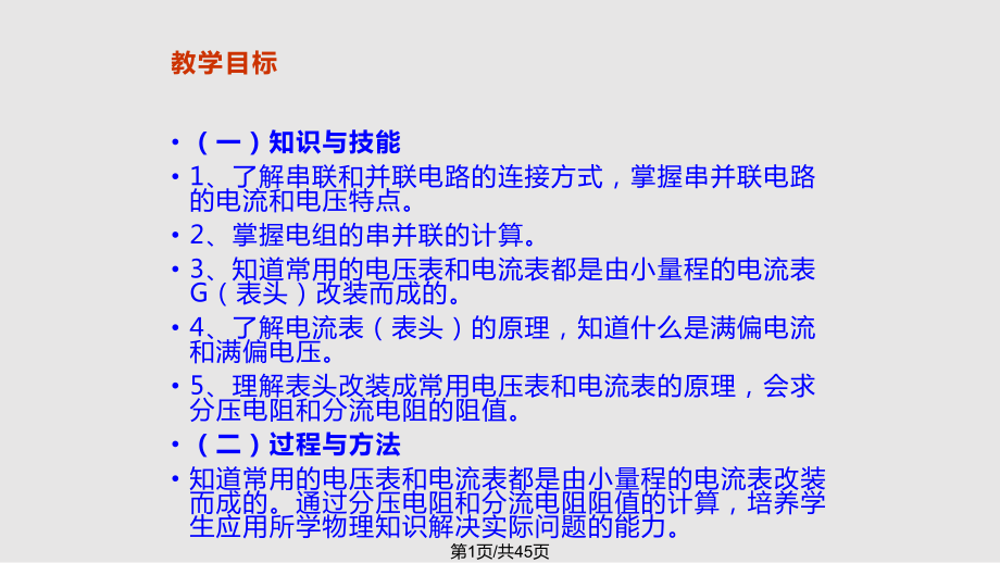 物理选修 串联电路和并联电路PPT课件_第1页