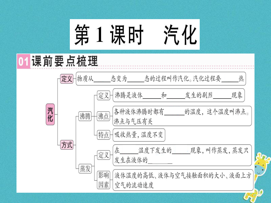 八年級物理上冊 第三章 第3節(jié) 汽化和液化（第1課時 汽化）習(xí)題 （新版）新人教版_第1頁