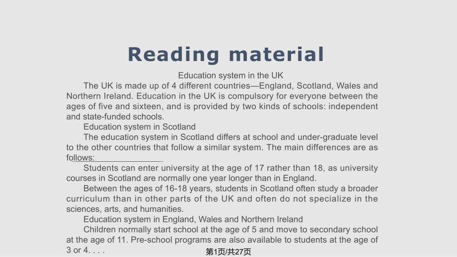 牛津高中英語模塊一UnitReading PPT課件_第1頁