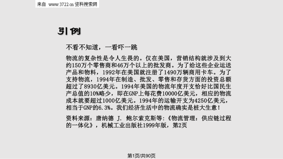 現(xiàn)代企業(yè)管理物流與物流管理 頁(yè)P(yáng)PT課件_第1頁(yè)