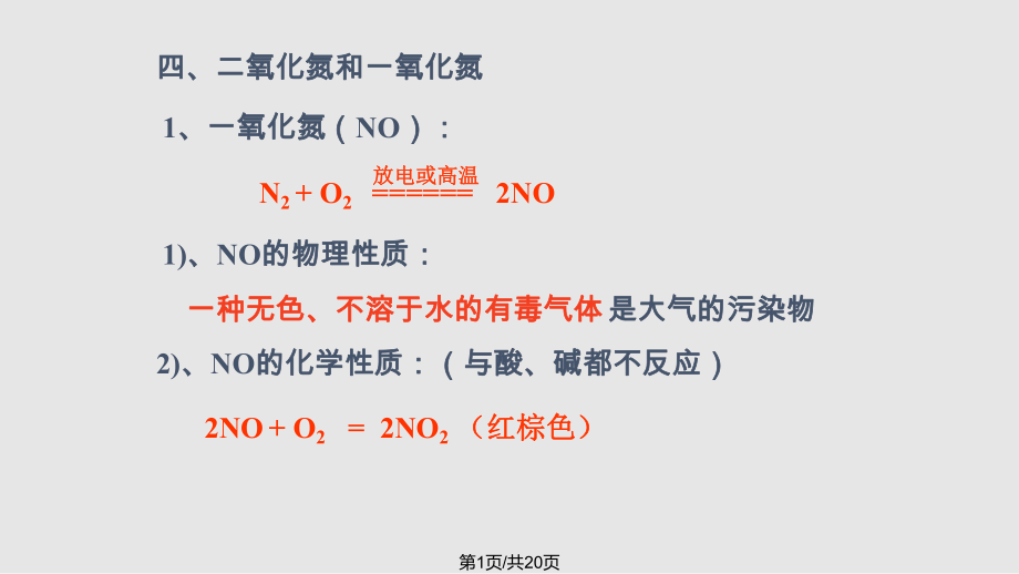 硫和氮的氧化物 時(shí)PPT課件_第1頁(yè)