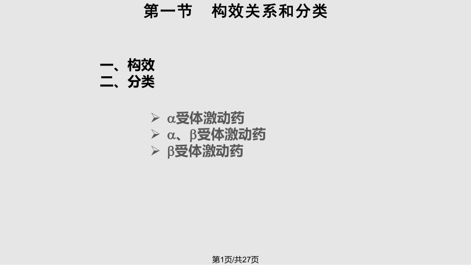 腎上腺素受體激動藥山東大學(xué)PPT課件_第1頁