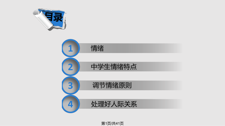 認識自己調(diào)節(jié)控制情緒主題班會PPT課件_第1頁