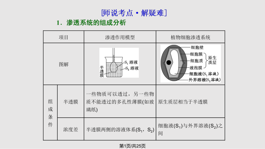 高中生物必修一 滲透作用PPT課件_第1頁