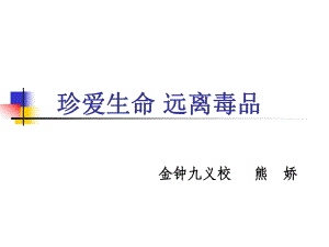 《珍愛生命遠離毒品》課件