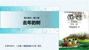 四年級(jí)上冊(cè)語(yǔ)文課件-11 去年的樹(shù)∣人教新課標(biāo)(共14張PPT)