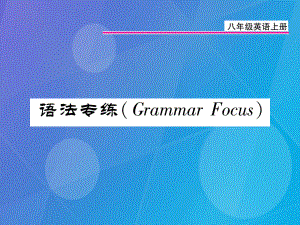 八年級英語上冊 Unit 5 Do you want to watch a game show語法專練課件 （新版）人教新目標(biāo)版