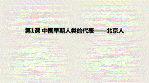 1《中國(guó)早期人類的代表——北京人》課件-