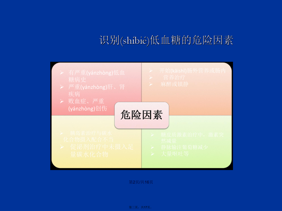 低血糖的處理與護理措施學習教案