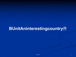 BUnitAninterestingcountry件学习教案