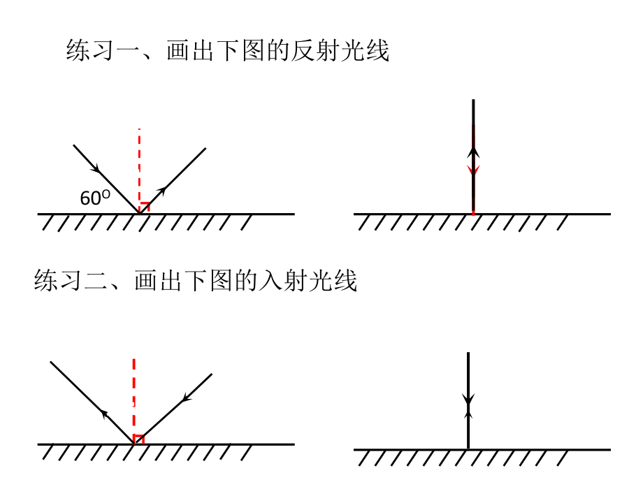 光的反射画图图片